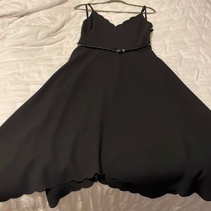 Scalloped MIDI Ted Baker Dress with Belt